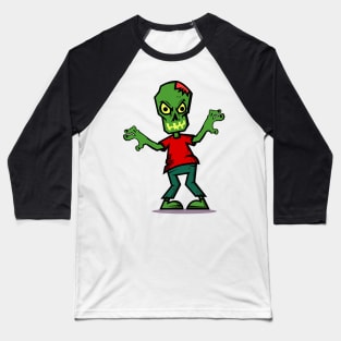 Halloween Carton Zombie Baseball T-Shirt